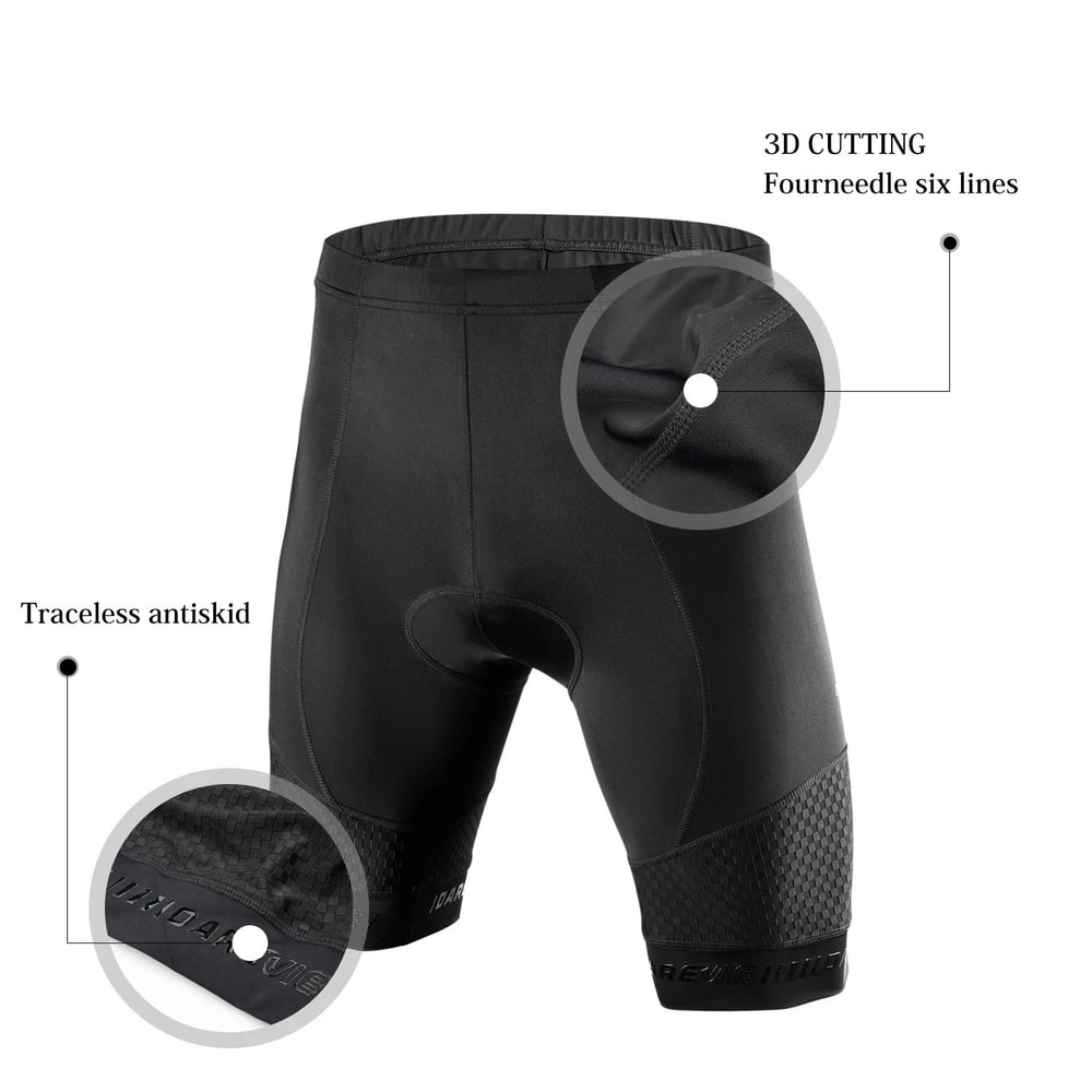 Mens Pro Level Cycling Bib Shorts With 3D Gel Pad For Road And Mountain Riding 5