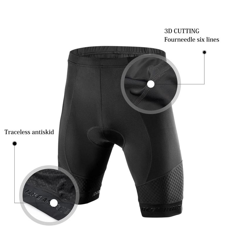 Mens Pro Level Cycling Bib Shorts With 3D Gel Pad For Road And Mountain Riding 5