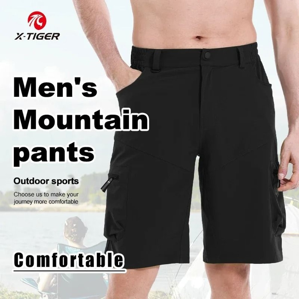 Mens Loose Fit Mountain Bike Shorts With Multiple Pockets For Riding And Outdoor Training 1