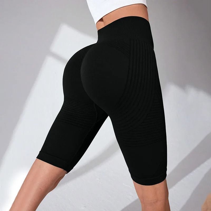 Womens High Waisted 3D Cellulite Control Biker Shorts For Gym And Workout 0