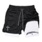 Mens Two In One Athletic Running Shorts With Phone Pocket And Towel Loop 1