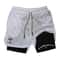 Mens Two In One Athletic Running Shorts With Phone Pocket And Towel Loop 2