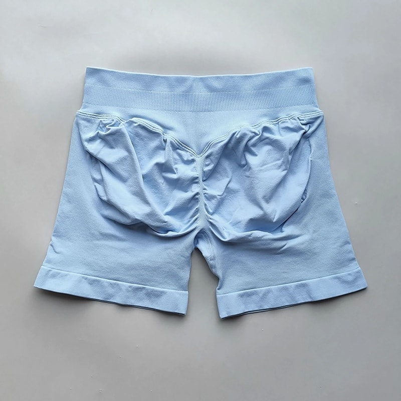 Womens Ribbed Scrunch Butt Gym Shorts With Low Waist Fit For Workout And Running 9