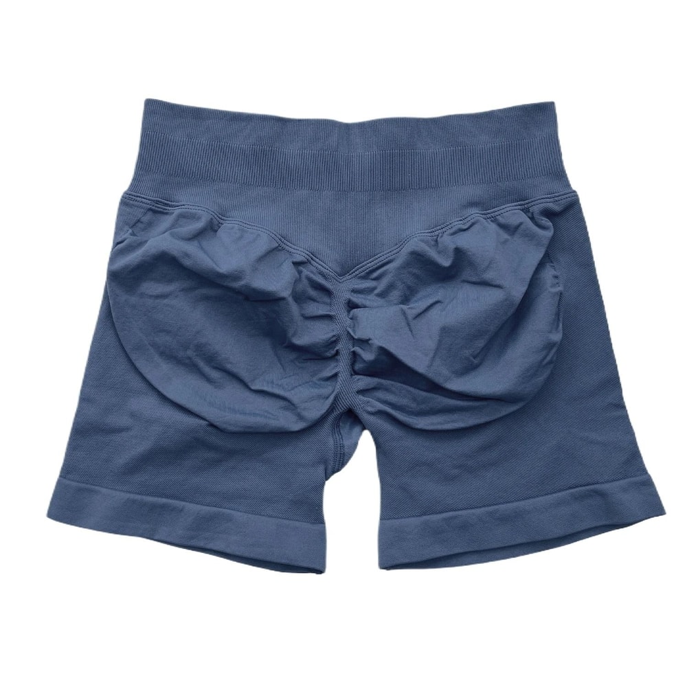 Womens Ribbed Scrunch Butt Gym Shorts With Low Waist Fit For Workout And Running 10
