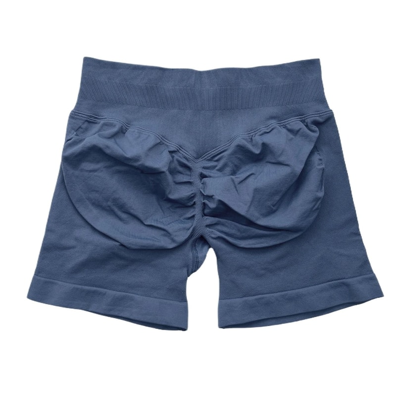 Womens Ribbed Scrunch Butt Gym Shorts With Low Waist Fit For Workout And Running 10