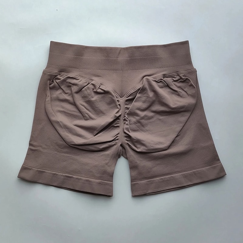 Womens Ribbed Scrunch Butt Gym Shorts With Low Waist Fit For Workout And Running 11