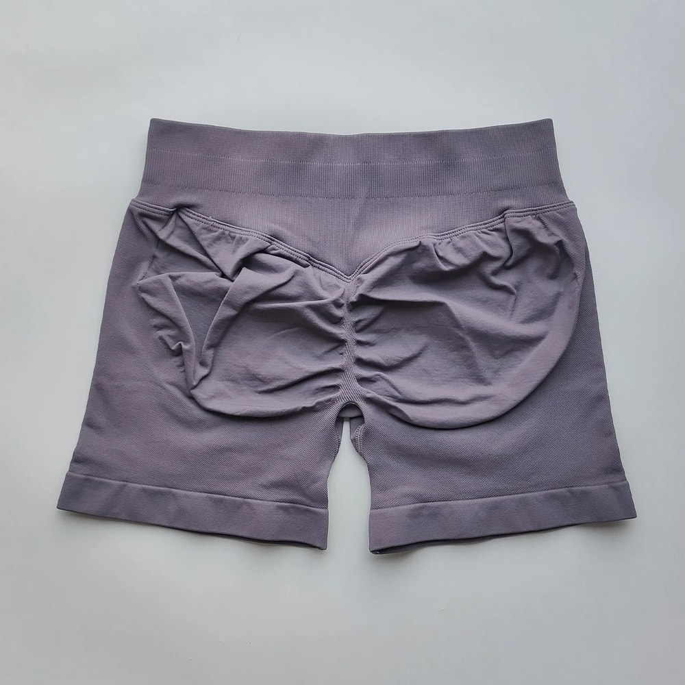 Womens Ribbed Scrunch Butt Gym Shorts With Low Waist Fit For Workout And Running 12