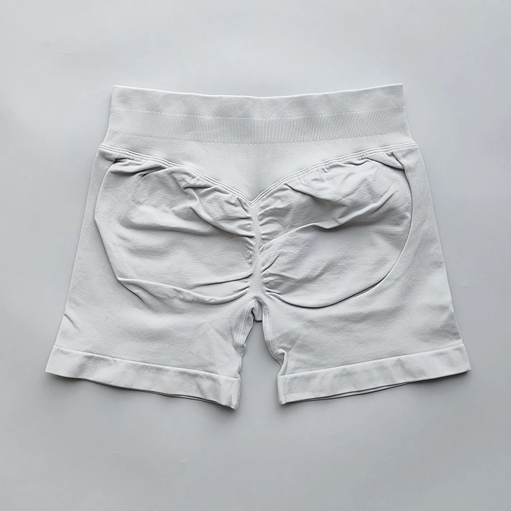 Womens Ribbed Scrunch Butt Gym Shorts With Low Waist Fit For Workout And Running 13