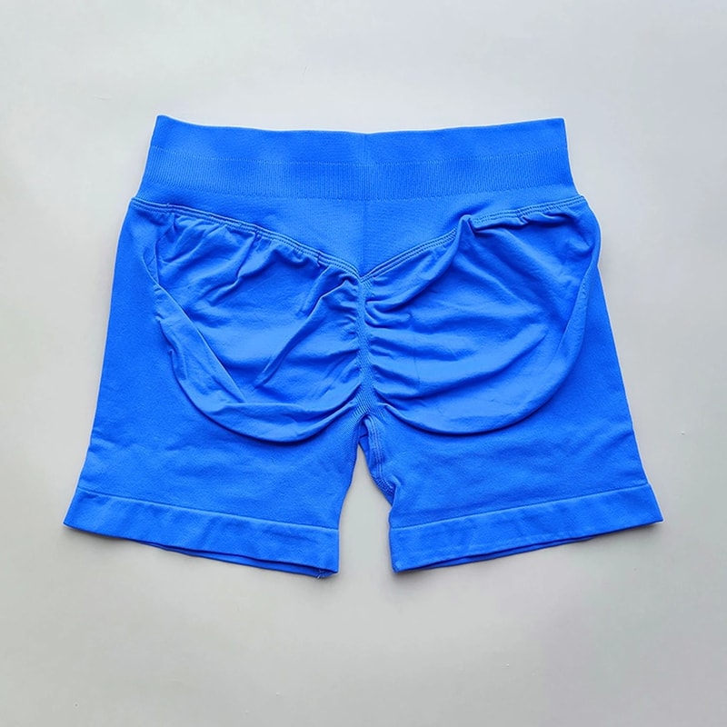 Womens Ribbed Scrunch Butt Gym Shorts With Low Waist Fit For Workout And Running 8