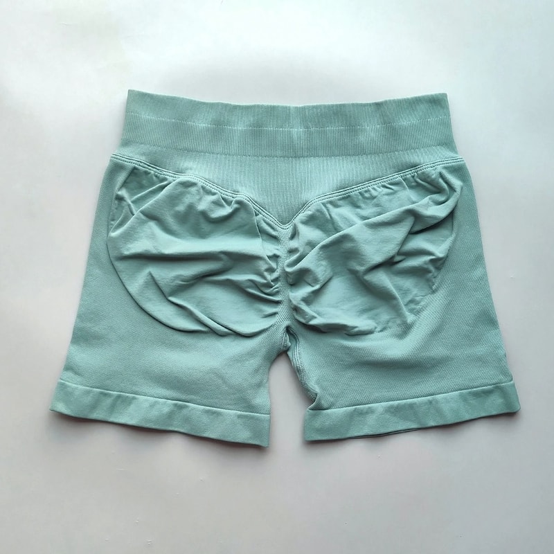 Womens Ribbed Scrunch Butt Gym Shorts With Low Waist Fit For Workout And Running 23