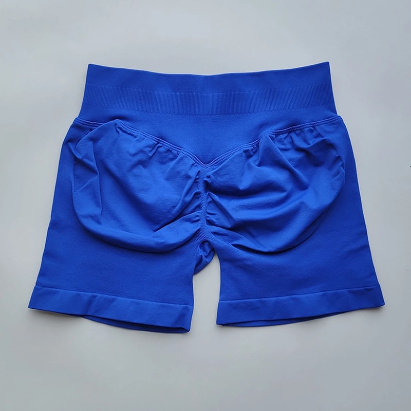 Womens Ribbed Scrunch Butt Gym Shorts With Low Waist Fit For Workout And Running 15