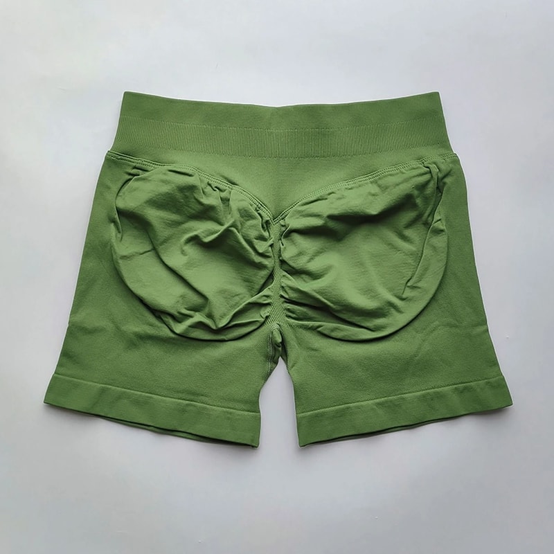 Womens Ribbed Scrunch Butt Gym Shorts With Low Waist Fit For Workout And Running 16