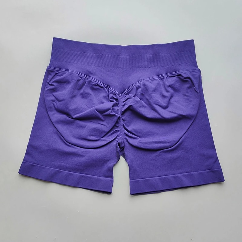 Womens Ribbed Scrunch Butt Gym Shorts With Low Waist Fit For Workout And Running 17