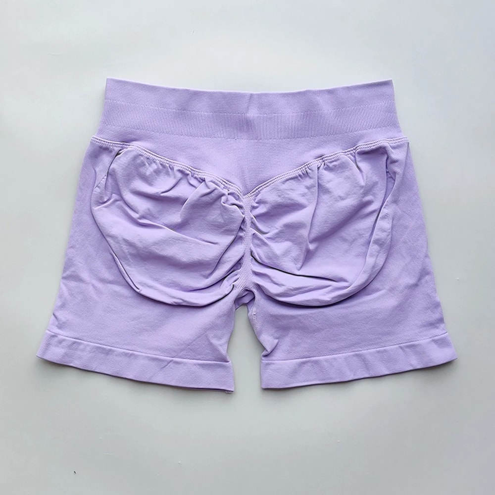 Womens Ribbed Scrunch Butt Gym Shorts With Low Waist Fit For Workout And Running 18