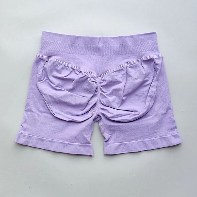 Womens Ribbed Scrunch Butt Gym Shorts With Low Waist Fit For Workout And Running 18