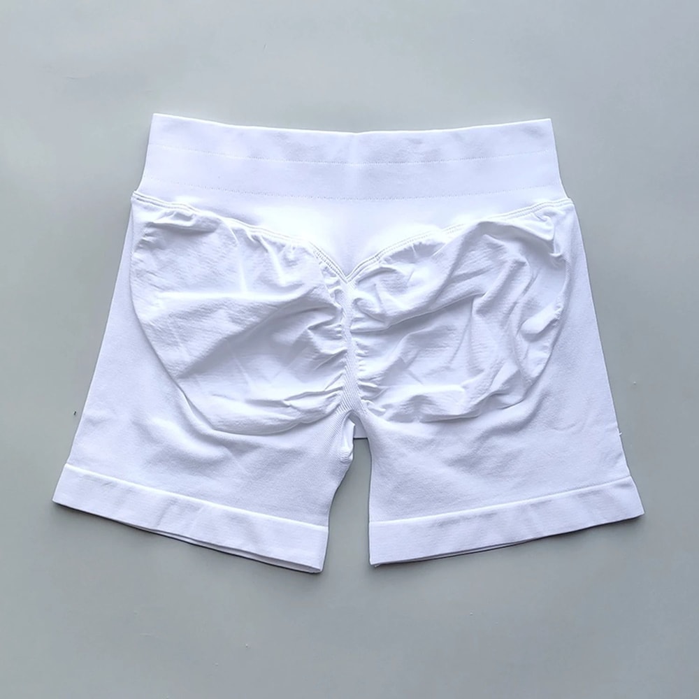 Womens Ribbed Scrunch Butt Gym Shorts With Low Waist Fit For Workout And Running 20