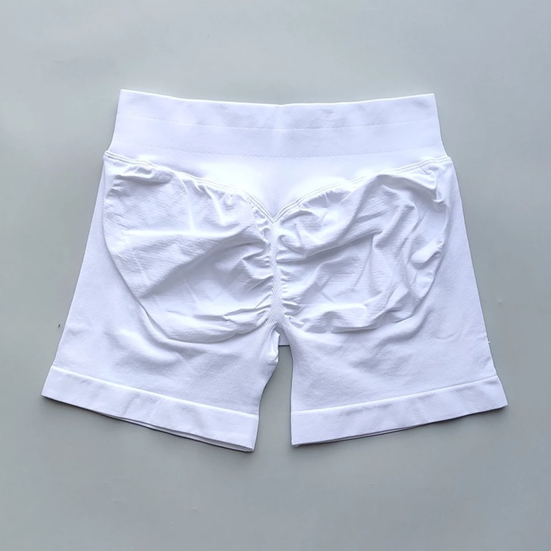 Womens Ribbed Scrunch Butt Gym Shorts With Low Waist Fit For Workout And Running 20