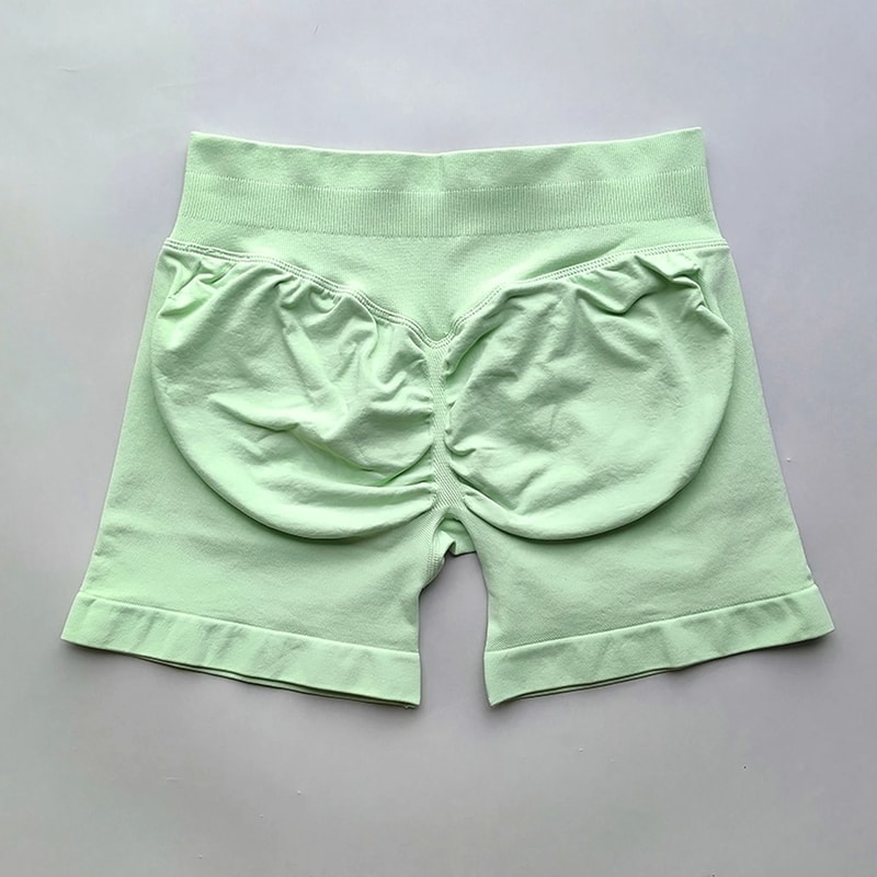 Womens Ribbed Scrunch Butt Gym Shorts With Low Waist Fit For Workout And Running 21