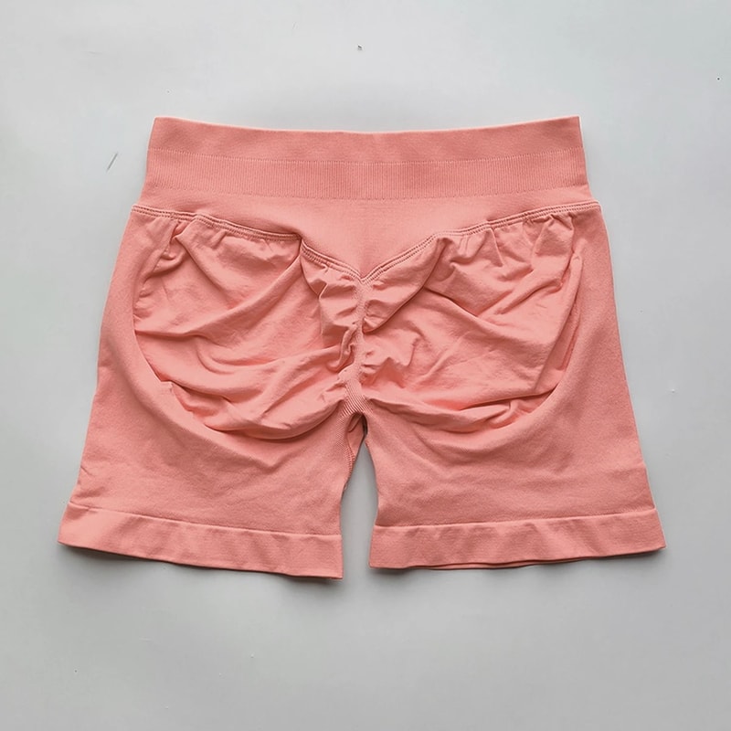 Womens Ribbed Scrunch Butt Gym Shorts With Low Waist Fit For Workout And Running 24