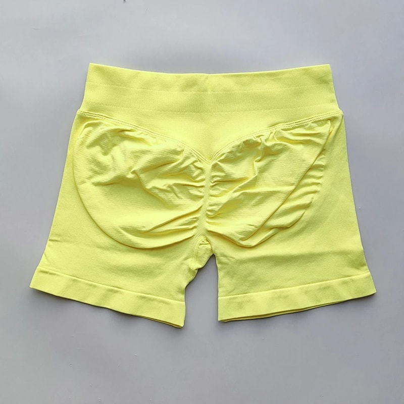 Womens Ribbed Scrunch Butt Gym Shorts With Low Waist Fit For Workout And Running 25