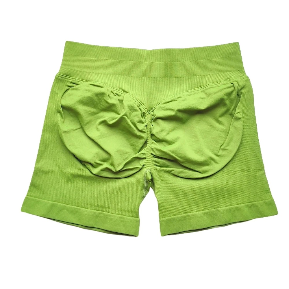 Womens Ribbed Scrunch Butt Gym Shorts With Low Waist Fit For Workout And Running 28