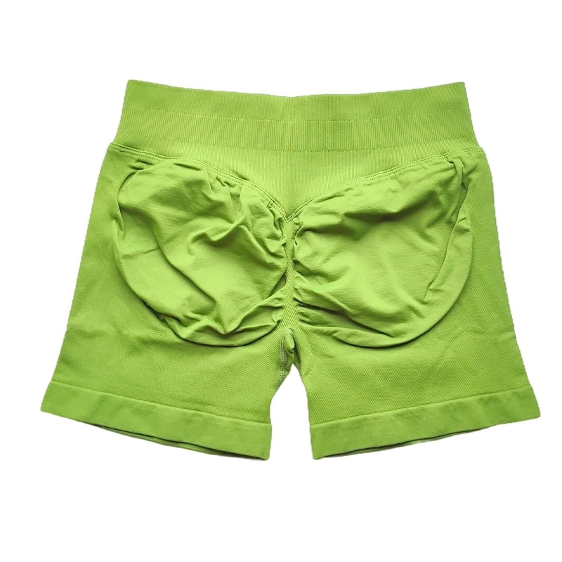 Womens Ribbed Scrunch Butt Gym Shorts With Low Waist Fit For Workout And Running 28