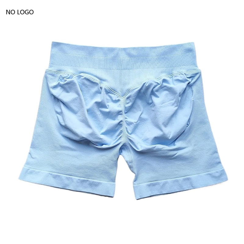 Womens Seamless Scrunch Butt Gym Shorts With Low Ribbed Waistband For Workout And Running 15