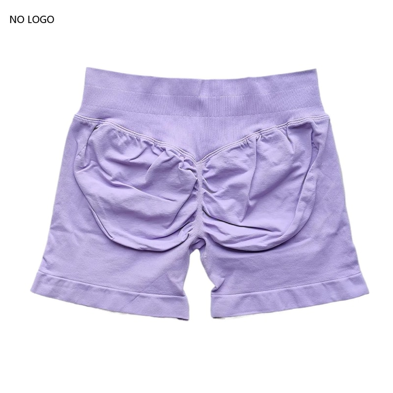 Womens Seamless Scrunch Butt Gym Shorts With Low Ribbed Waistband For Workout And Running 16