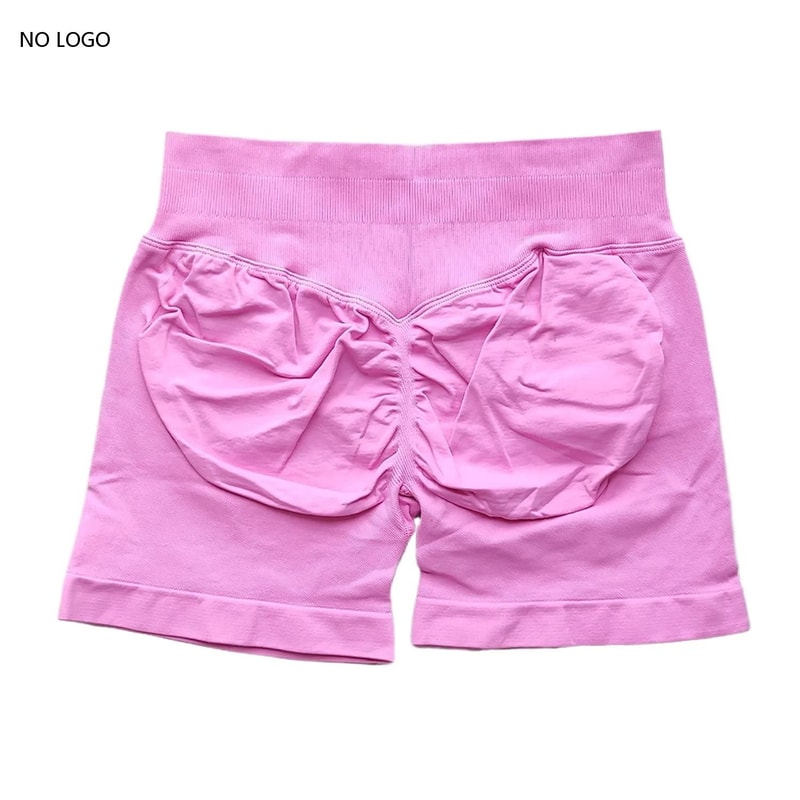 Womens Seamless Scrunch Butt Gym Shorts With Low Ribbed Waistband For Workout And Running 7