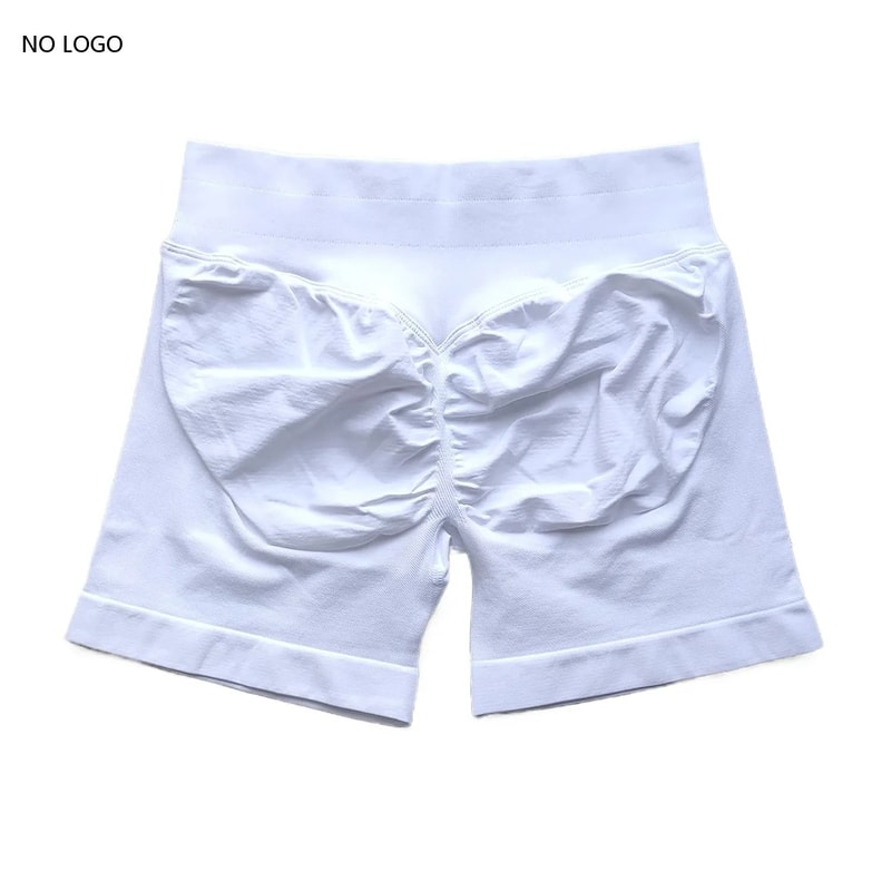 Womens Seamless Scrunch Butt Gym Shorts With Low Ribbed Waistband For Workout And Running 24