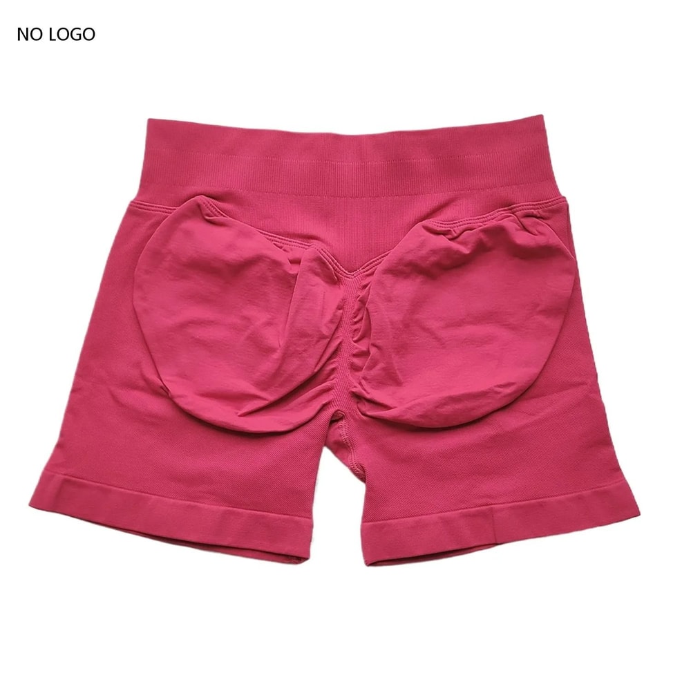 Womens Seamless Scrunch Butt Gym Shorts With Low Ribbed Waistband For Workout And Running 25