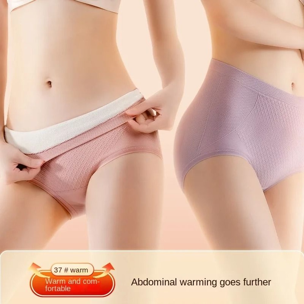 Womens High Waist Thermal Underwear Briefs For Winter Warmth And Comfort 0