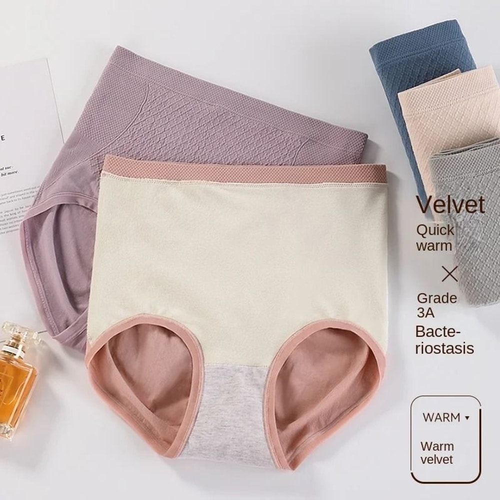 Womens High Waist Thermal Underwear Briefs For Winter Warmth And Comfort 3