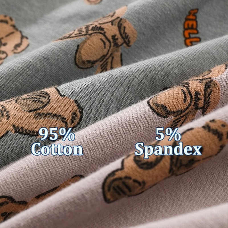 Womens Cotton Bear Print Panties Three Pack For Autumn And Winter Comfort 1