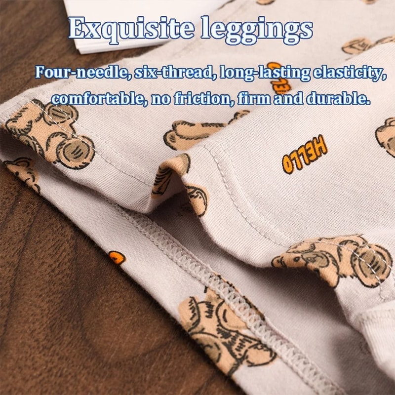 Womens Cotton Bear Print Panties Three Pack For Autumn And Winter Comfort 4