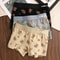 Womens Cotton Bear Print Panties Three Pack For Autumn And Winter Comfort 11