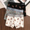 Womens Cotton Bear Print Panties Three Pack For Autumn And Winter Comfort 12
