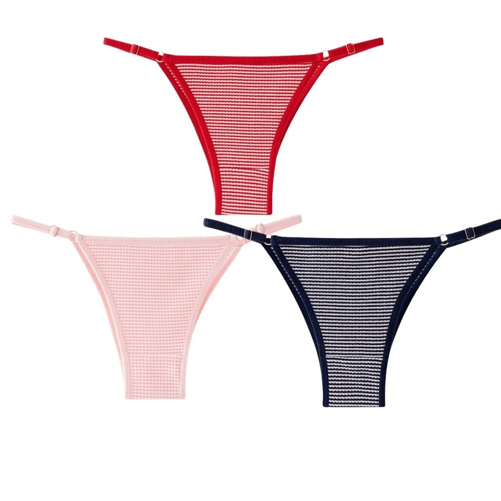 Womens Seamless Adjustable Thong Underwear Three Piece Set For Comfort And Daily Wear 10