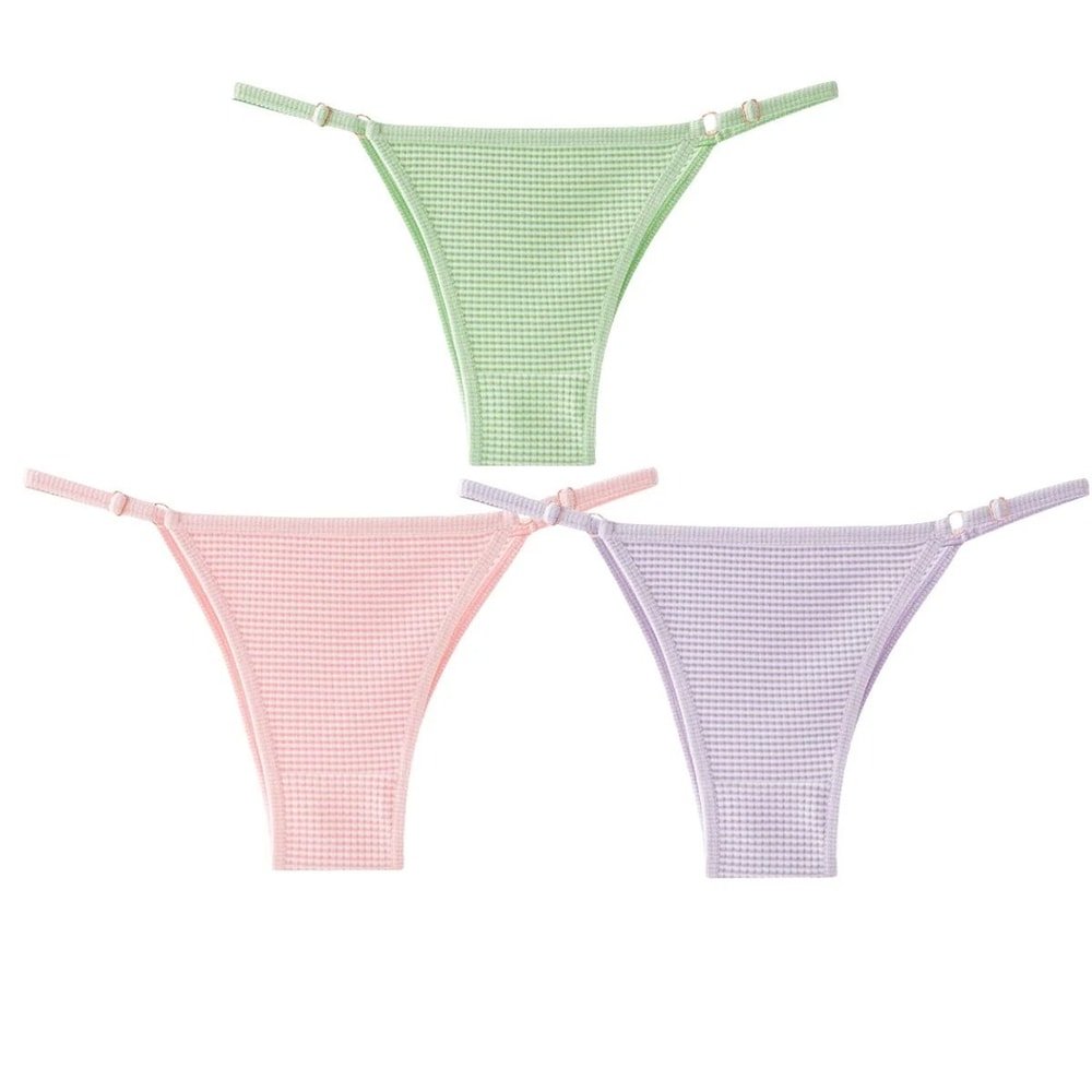 Womens Seamless Adjustable Thong Underwear Three Piece Set For Comfort And Daily Wear 11