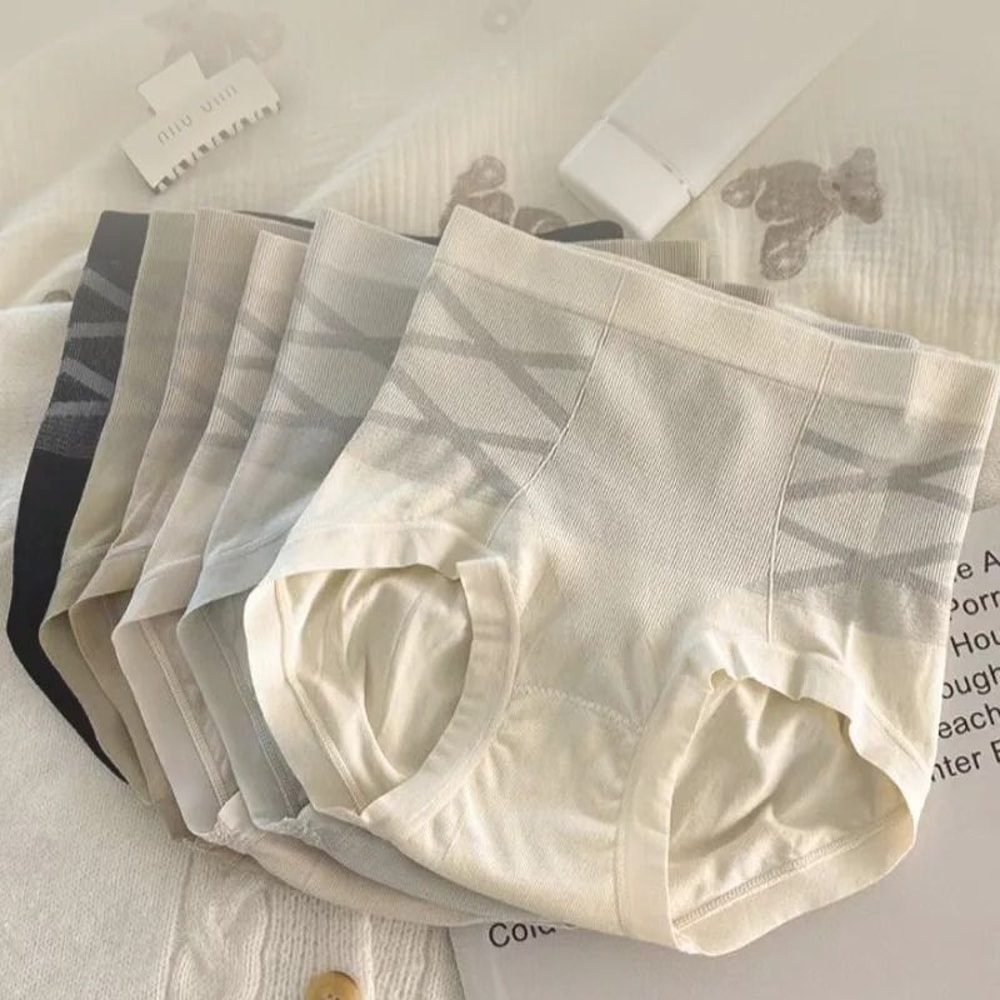 Womens High Waist Shaping Panties Seamless Breathable Slimming Underwear Three Piece Set 1