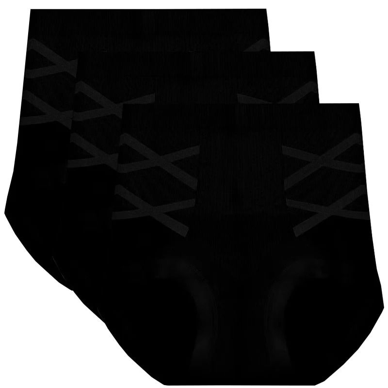 Womens High Waist Shaping Panties Seamless Breathable Slimming Underwear Three Piece Set 9