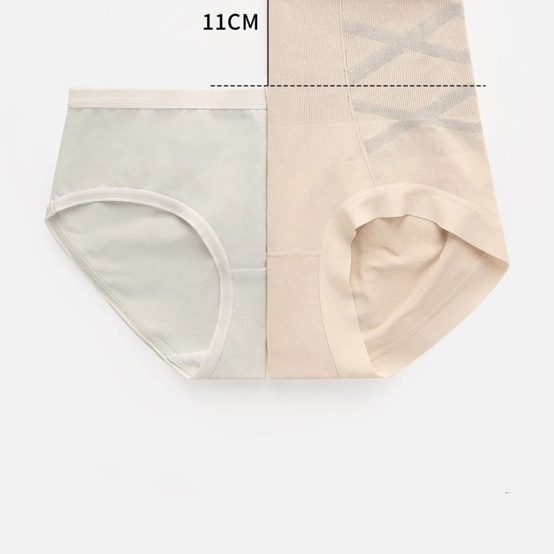 Womens High Waist Shaping Panties Seamless Breathable Slimming Underwear Three Piece Set 2