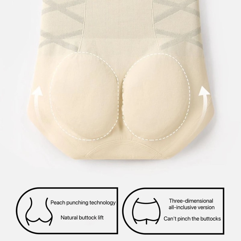 Womens High Waist Shaping Panties Seamless Breathable Slimming Underwear Three Piece Set 4