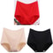Womens Plus Size Cotton High Waist Briefs Breathable Comfort Underwear Three Piece Set 14