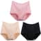 Womens Plus Size Cotton High Waist Briefs Breathable Comfort Underwear Three Piece Set 6