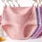 Womens Plus Size Cotton Lace High Waist Briefs Breathable Comfort Underwear Three Piece Set 1