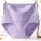 Womens Plus Size Cotton Lace High Waist Briefs Breathable Comfort Underwear Three Piece Set 5