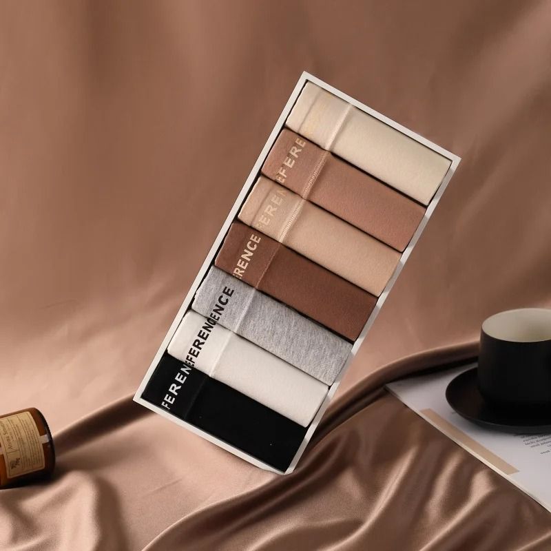 Womens High Waist Cotton Briefs Breathable Comfortable Underwear Seven Piece Set 2