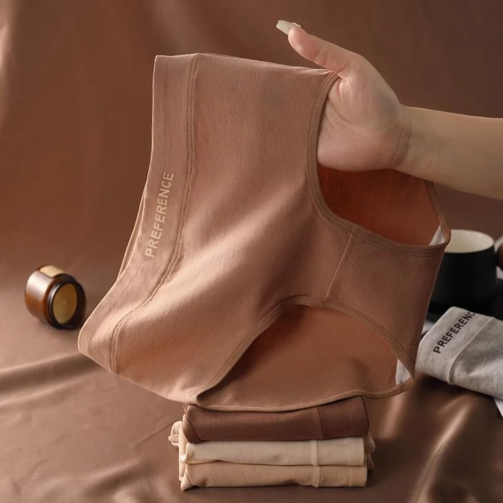 Womens High Waist Cotton Briefs Breathable Comfortable Underwear Seven Piece Set 4