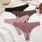 Womens Seamless Ice Silk Thong Underwear Ultra Thin Breathable Low Waist Invisible Panties Four Pie 3